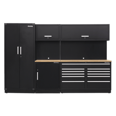 Sealey APMSCOMBO2W Premier 3.3m Storage System - Oak Worktop - APMSCOMBO2W - Sealey Tools UK - Trade Counter Direct