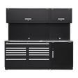 Sealey APMSCOMBO4SS Premier 2.3m Storage System - Stainless Worktop - APMSCOMBO4SS - Sealey Tools UK - Trade Counter Direct