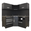 Sealey APMSCOMBO6SS Premier 1.7m Corner Storage System - Stainless Worktop - APMSCOMBO6SS - Sealey Tools UK - Trade Counter Direct
