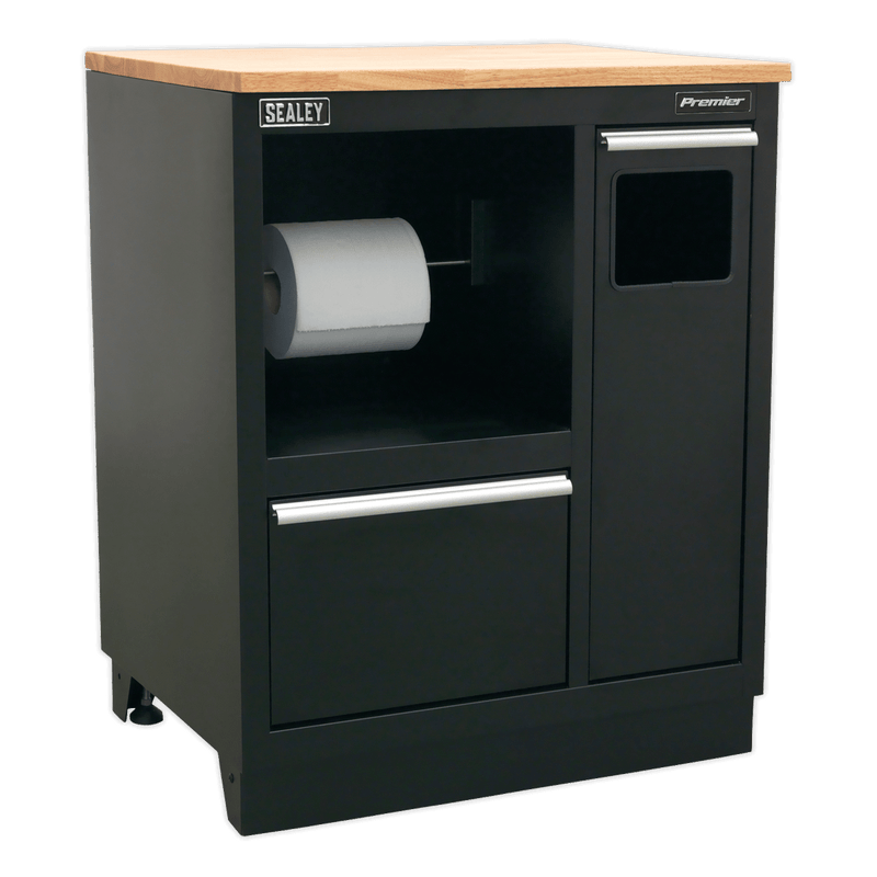 Sealey APMSCOMBO6W Premier™ Corner Storage System with Hardwood Worktop 1.71m - APMSCOMBO6W - Sealey Tools UK - Trade Counter Direct