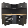 Sealey APMSCOMBO6W Premier™ Corner Storage System with Hardwood Worktop 1.71m - APMSCOMBO6W - Sealey Tools UK - Trade Counter Direct