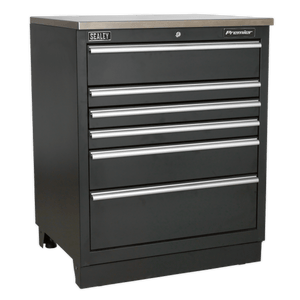 Sealey APMSCOMBO6W Premier™ Corner Storage System with Hardwood Worktop 1.71m - APMSCOMBO6W - Sealey Tools UK - Trade Counter Direct