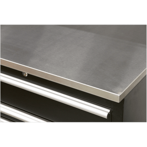 Sealey APMSCOMBO7SS Premier™ Storage System with Stainless Worktop 3.55m - APMSCOMBO7SS - Sealey Tools UK - Trade Counter Direct