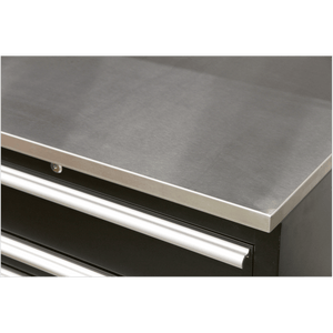 Sealey APMSCOMBO7SS Premier™ Storage System with Stainless Worktop 3.55m - APMSCOMBO7SS - Sealey Tools UK - Trade Counter Direct