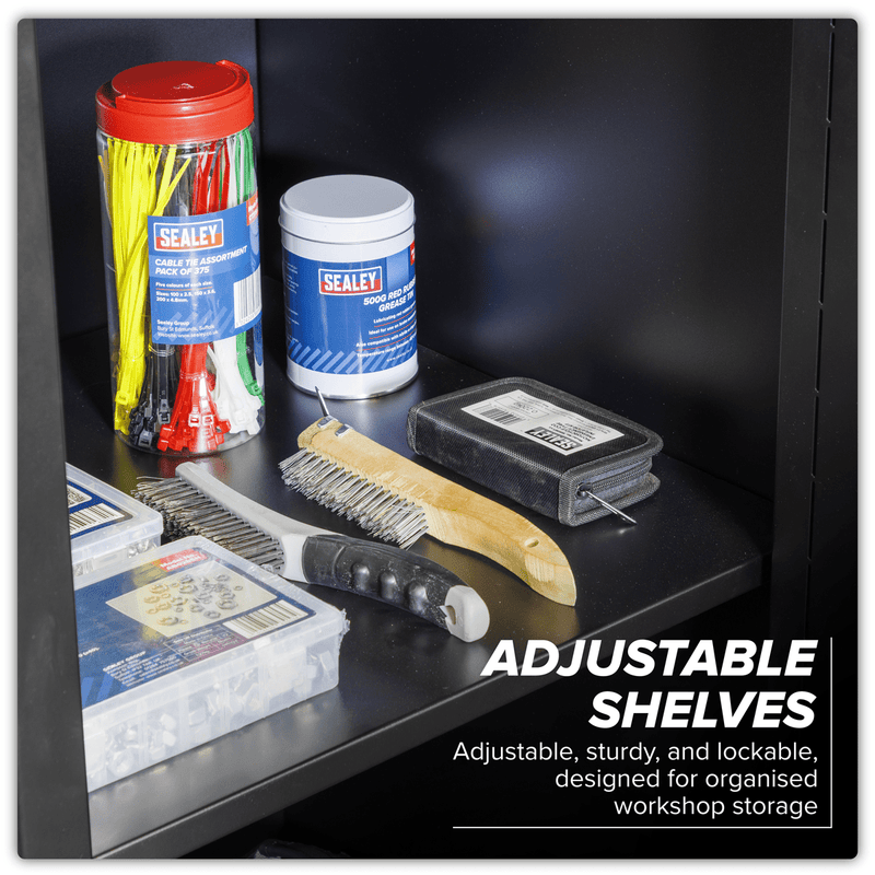 Sealey APMSCOMBO7SS Premier™ Storage System with Stainless Worktop 3.55m - APMSCOMBO7SS - Sealey Tools UK - Trade Counter Direct