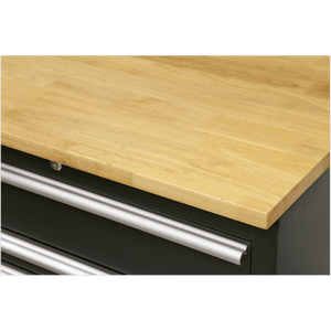 Sealey APMSCOMBO7W Premier™ Storage System with Hardwood Worktop 3.55m - APMSCOMBO7W - Sealey Tools UK - Trade Counter Direct