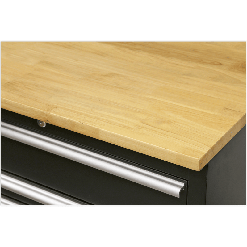 Sealey APMSCOMBO7W Premier™ Storage System with Hardwood Worktop 3.55m - APMSCOMBO7W - Sealey Tools UK - Trade Counter Direct