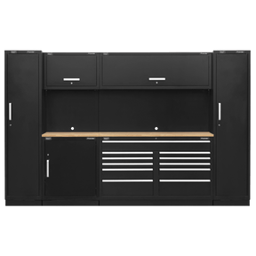 Sealey APMSCOMBO7W Premier™ Storage System with Hardwood Worktop 3.55m - APMSCOMBO7W - Sealey Tools UK - Trade Counter Direct
