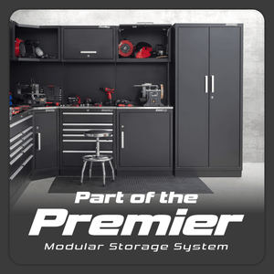 Sealey APMSCOMBO7W Premier™ Storage System with Hardwood Worktop 3.55m - APMSCOMBO7W - Sealey Tools UK - Trade Counter Direct