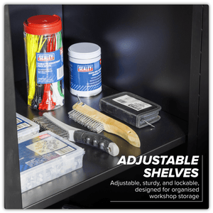 Sealey APMSOAK Premier™ Storage System with Hardwood Worktop 5.58m - APMSOAK - Sealey Tools UK - Trade Counter Direct