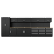 Sealey APMSOAK Premier™ Storage System with Hardwood Worktop 5.58m - APMSOAK - Sealey Tools UK - Trade Counter Direct