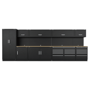 Sealey APMSOAK Premier™ Storage System with Hardwood Worktop 5.58m - APMSOAK - Sealey Tools UK - Trade Counter Direct