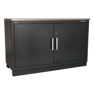 Sealey APMSOAK Premier™ Storage System with Hardwood Worktop 5.58m - APMSOAK - Sealey Tools UK - Trade Counter Direct