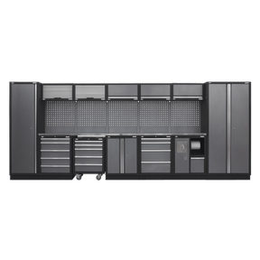 Sealey APMSSTACK01SS Superline Pro 4.9m Storage System - Stainless Worktop - APMSSTACK01SS - Sealey Tools UK - Trade Counter Direct