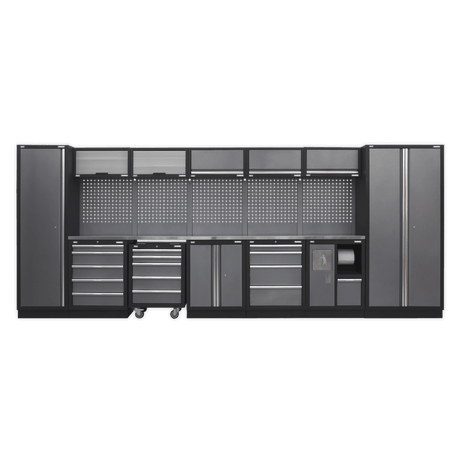 Sealey APMSSTACK01SS Superline Pro 4.9m Storage System - Stainless Worktop - APMSSTACK01SS - Sealey Tools UK - Trade Counter Direct