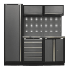 Sealey APMSSTACK02SS Superline Pro 2.0m Storage System - Stainless Worktop - APMSSTACK02SS - Sealey Tools UK - Trade Counter Direct