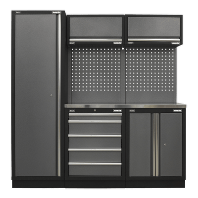 Sealey APMSSTACK02SS Superline Pro 2.0m Storage System - Stainless Worktop - APMSSTACK02SS - Sealey Tools UK - Trade Counter Direct