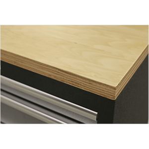 Sealey APMSSTACK02W Superline Pro 2.0m Storage System - Wood Worktop - APMSSTACK02W - Sealey Tools UK - Trade Counter Direct