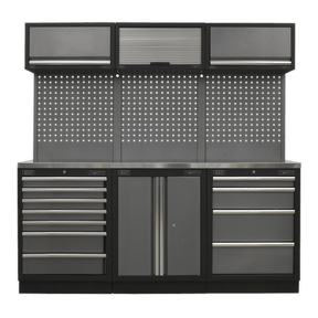 Sealey APMSSTACK07SS Superline Pro 2.0m Storage System - Stainless Worktop - APMSSTACK07SS - Sealey Tools UK - Trade Counter Direct