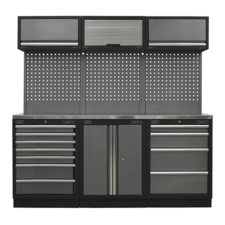 Sealey APMSSTACK07SS Superline Pro 2.0m Storage System - Stainless Worktop - APMSSTACK07SS - Sealey Tools UK - Trade Counter Direct