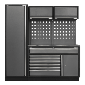 Sealey APMSSTACK09SS Superline Pro 1.96m Storage System - Stainless Steel Worktop - APMSSTACK09SS - Sealey Tools UK - Trade Counter Direct