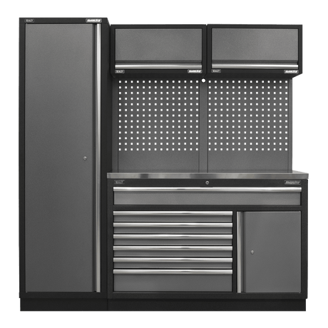 Sealey APMSSTACK09SS Superline Pro 1.96m Storage System - Stainless Steel Worktop - APMSSTACK09SS - Sealey Tools UK - Trade Counter Direct