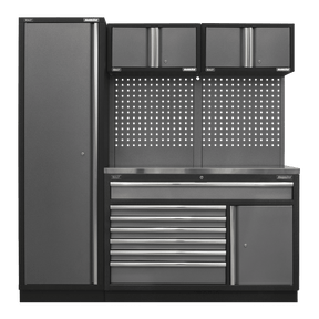 Sealey APMSSTACK10SS Superline Pro 1.96m Storage System - Stainless Steel Worktop - APMSSTACK10SS - Sealey Tools UK - Trade Counter Direct