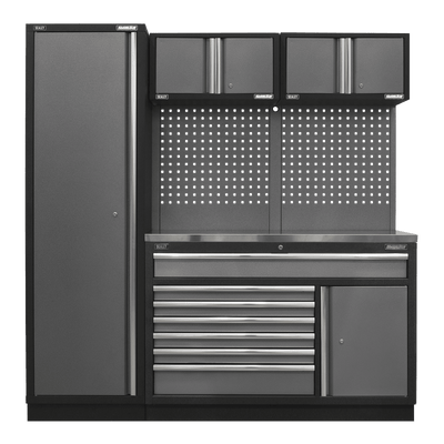 Sealey APMSSTACK10SS Superline Pro 1.96m Storage System - Stainless Steel Worktop - APMSSTACK10SS - Sealey Tools UK - Trade Counter Direct