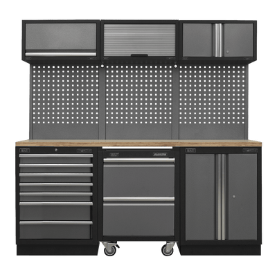Sealey APMSSTACK12W Superline Pro 2.04m Storage System - Pressed Wood Worktop - APMSSTACK12W - Sealey Tools UK - Trade Counter Direct