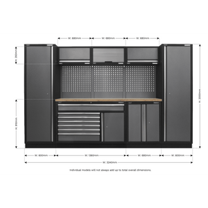 Sealey APMSSTACK13W Superline Pro 3.24m Storage System - Pressed Wood Worktop - APMSSTACK13W - Sealey Tools UK - Trade Counter Direct