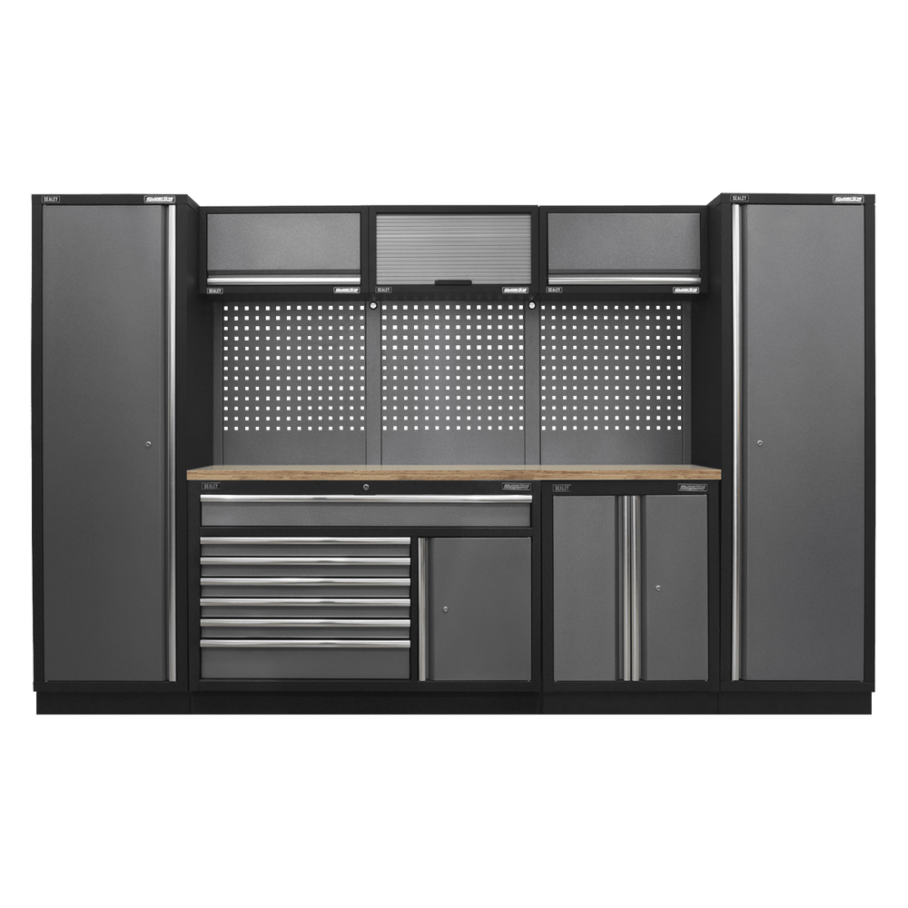 Sealey APMSSTACK13W Superline Pro 3.24m Storage System - Pressed Wood Worktop
