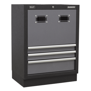 Sealey APMSSTACK14SS Superline PRO® Modular Storage System Combo with Stainless Steel Worktop - APMSSTACK14SS - Sealey Tools UK - Trade Counter Direct
