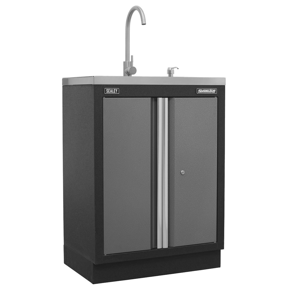 Sealey APMSSTACK17SS Superline PRO® Storage System with Stainless Worktop 4.92m - APMSSTACK17SS - Sealey Tools UK - Trade Counter Direct