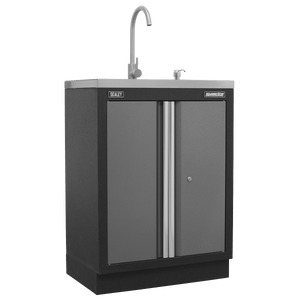 Sealey APMSSTACK17SS Superline PRO® Storage System with Stainless Worktop 4.92m - APMSSTACK17SS - Sealey Tools UK - Trade Counter Direct