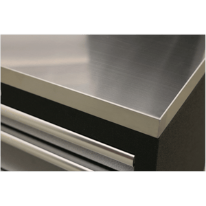 Sealey APMSSTACK17SS Superline PRO® Storage System with Stainless Worktop 4.92m - APMSSTACK17SS - Sealey Tools UK - Trade Counter Direct