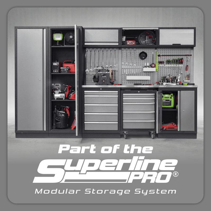 Sealey APMSSTACK17SS Superline PRO® Storage System with Stainless Worktop 4.92m - APMSSTACK17SS - Sealey Tools UK - Trade Counter Direct