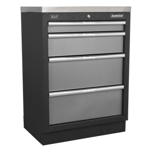 Sealey APMSSTACK17SS Superline PRO® Storage System with Stainless Worktop 4.92m - APMSSTACK17SS - Sealey Tools UK - Trade Counter Direct