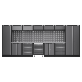 Sealey APMSSTACK17SS Superline PRO® Storage System with Stainless Worktop 4.92m - APMSSTACK17SS - Sealey Tools UK - Trade Counter Direct