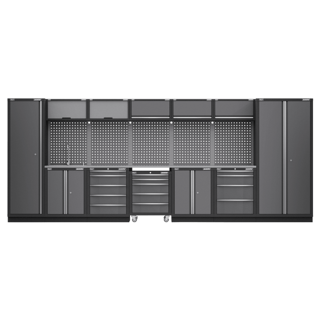 Sealey APMSSTACK17SS Superline PRO® Storage System with Stainless Worktop 4.92m - APMSSTACK17SS - Sealey Tools UK - Trade Counter Direct