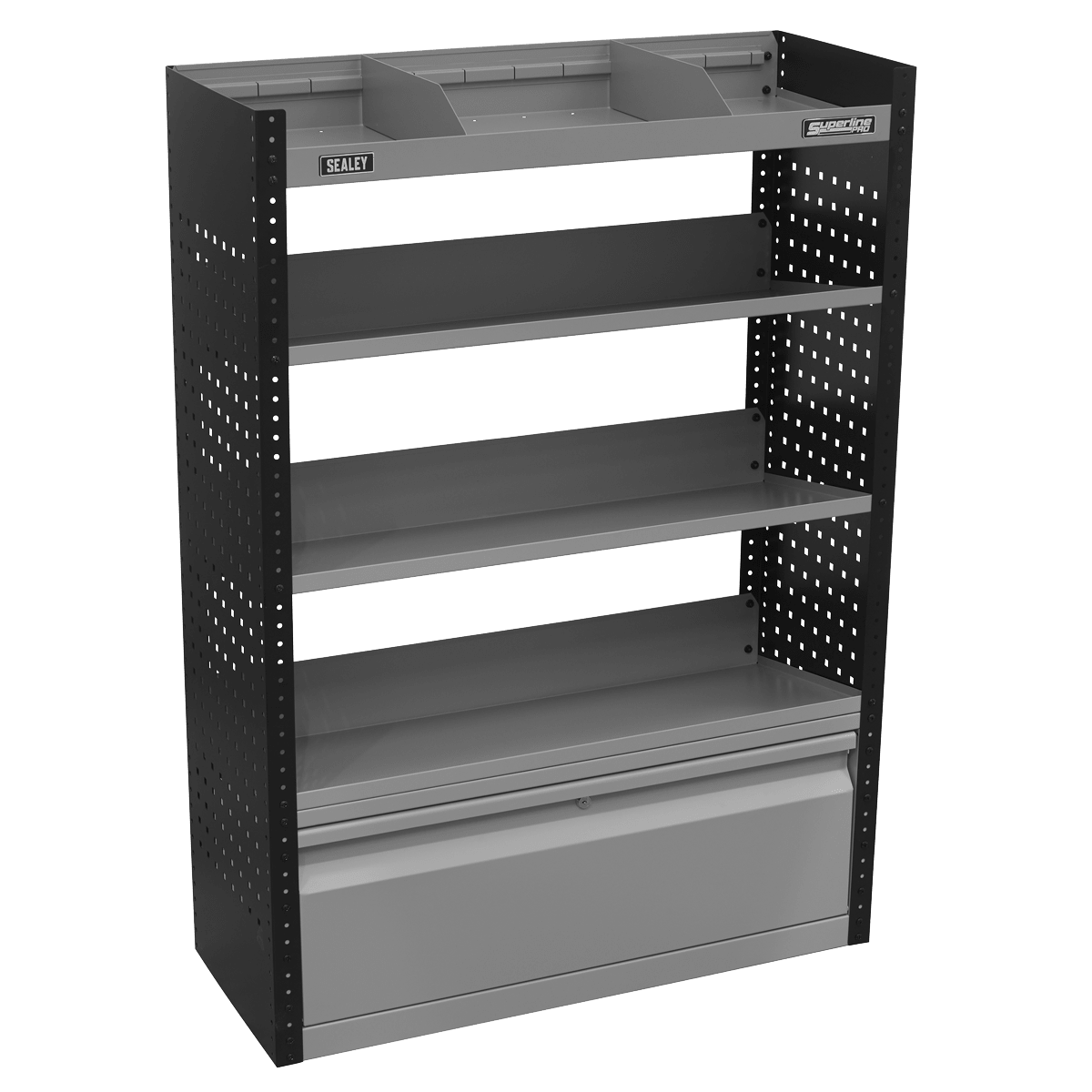 Sealey APMSVCOMBO2 Superline PRO® Modular Slanted Shelf Van Storage System - APMSVCOMBO2 - Sealey Tools UK - Trade Counter Direct