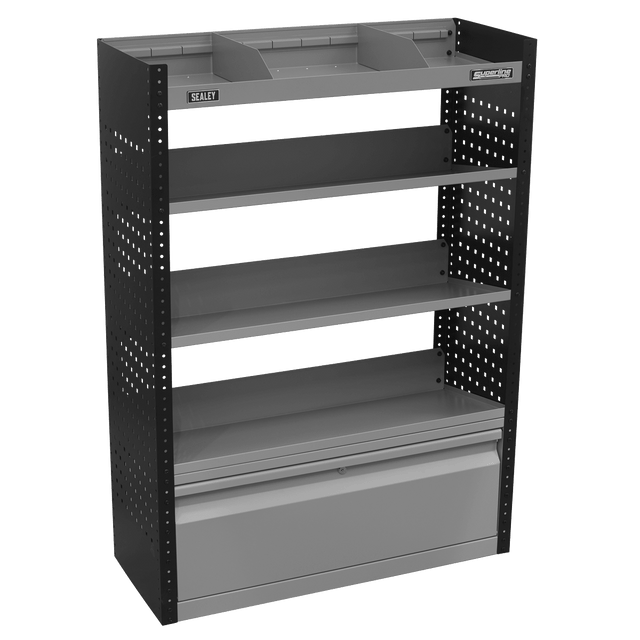 Sealey APMSVCOMBO2 Superline PRO® Modular Slanted Shelf Van Storage System - APMSVCOMBO2 - Sealey Tools UK - Trade Counter Direct