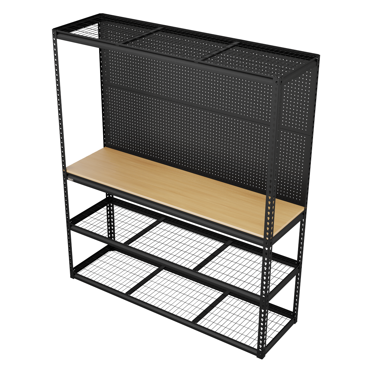 Sealey APMWB1 Heavy-Duty Modular Workbench with Racking & Pegboard 300kg Capacity Per Level - APMWB1 - Sealey Tools UK - Trade Counter Direct