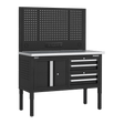 Sealey APMWB50COMBO1SS Superline PRO® Modular Workbench with 4 Drawers & Cupboard Stainless Steel Worktop 1265mm - APMWB50COMBO1SS - Sealey Tools UK - Trade Counter Direct