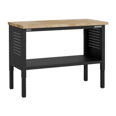 Sealey APMWB50COMBOW Superline PRO® Modular Workbench with Pegboard Back Panel Wooden Worktop 1265mm - APMWB50COMBOW - Sealey Tools UK - Trade Counter Direct
