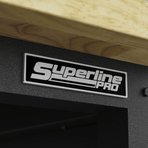 Sealey APMWB60COMBO2W Superline PRO® Modular Workbench with 3 Drawers & Cupboard Wooden Worktop 1525mm - APMWB60COMBO2W - Sealey Tools UK - Trade Counter Direct
