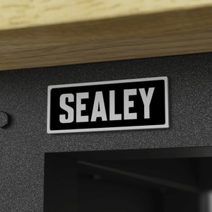 Sealey APMWB60COMBO2W Superline PRO® Modular Workbench with 3 Drawers & Cupboard Wooden Worktop 1525mm - APMWB60COMBO2W - Sealey Tools UK - Trade Counter Direct