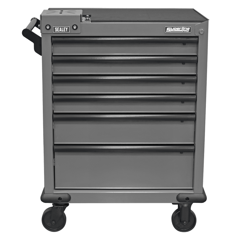Sealey APMWS2 Superline PRO® Rollcab 6 Drawer with Vice Base - Grey/Black - APMWS2 - Sealey Tools UK - Trade Counter Direct