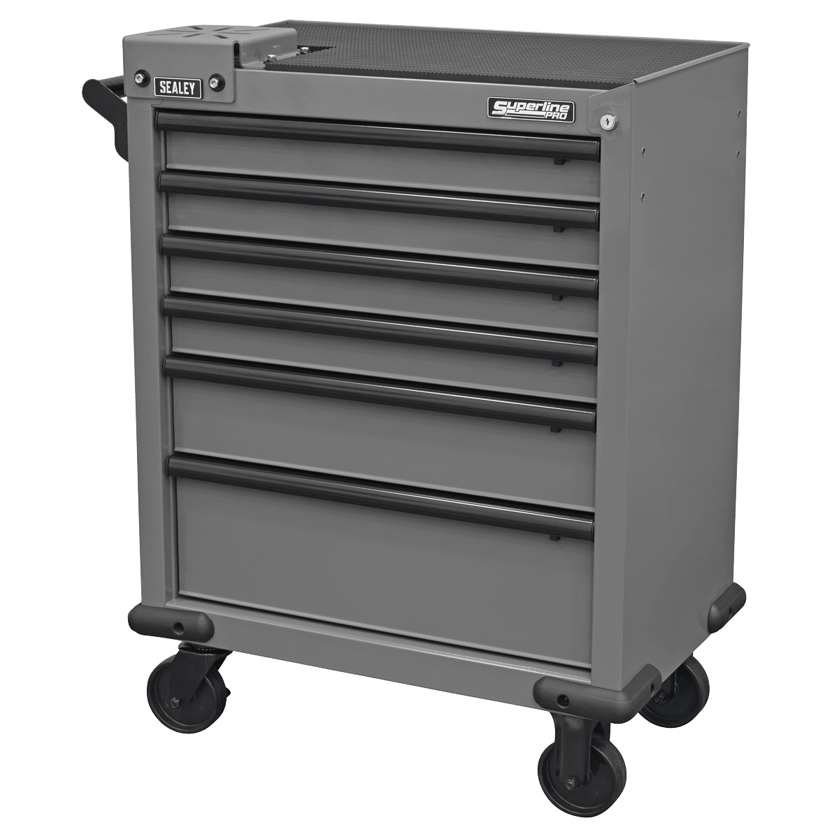Sealey APMWS2 Superline PRO® Rollcab 6 Drawer with Vice Base - Grey/Black - APMWS2 - Sealey Tools UK - Trade Counter Direct