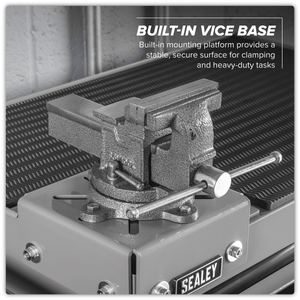 Sealey APMWS2 Superline PRO® Rollcab 6 Drawer with Vice Base - Grey/Black - APMWS2 - Sealey Tools UK - Trade Counter Direct