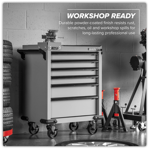 Sealey APMWS2COMBO Superline PRO® Rollcab 6 Drawer with SG Swivel Base 100mm Vice - APMWS2COMBO - Sealey Tools UK - Trade Counter Direct